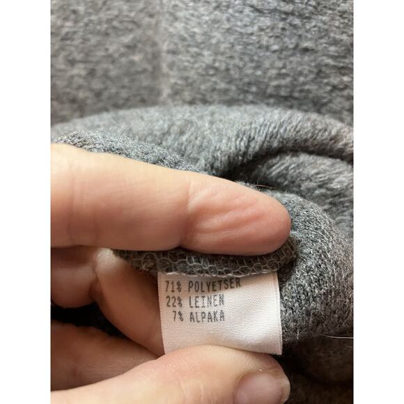 ALPENLAND Sport Mens Gray 1/4 Zip pullover Poly/Wool/Linen Blend Medium - Picture 14 of 14